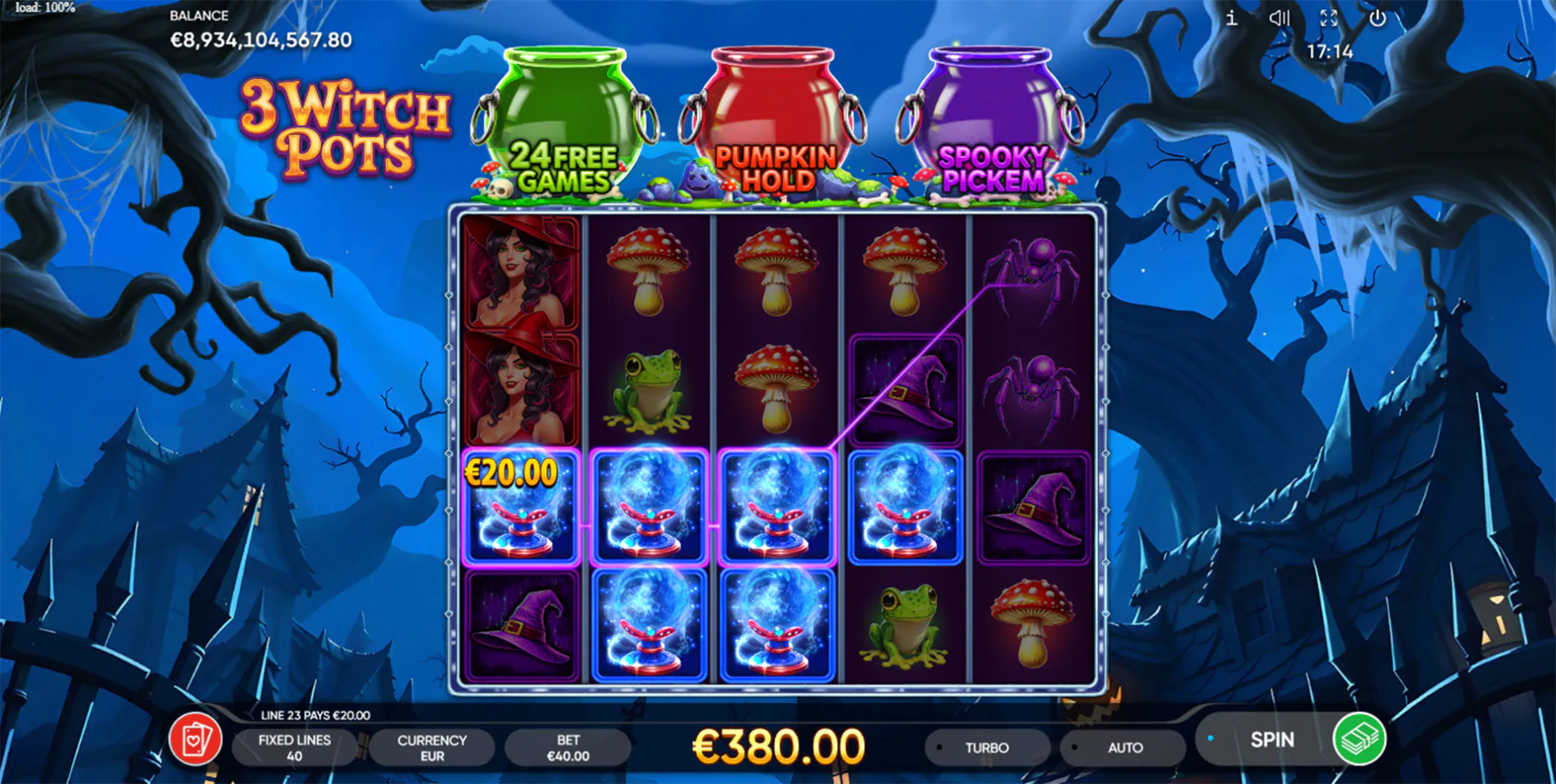 3 Witch Pots Spooky Pick'em bonus reveal